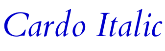Cardo Italic шрифт